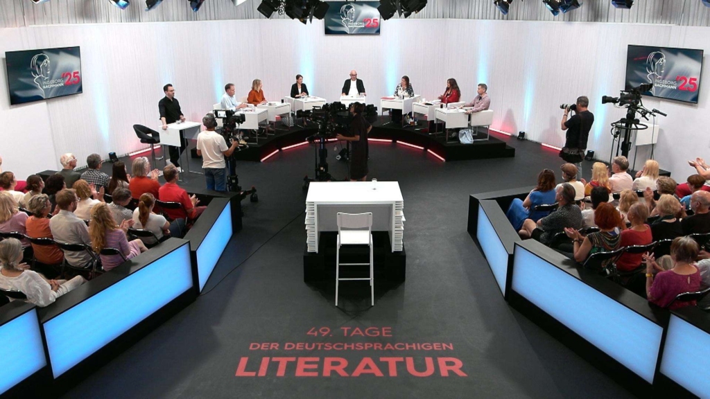 The Bachmann Prize Jury  in the studio
